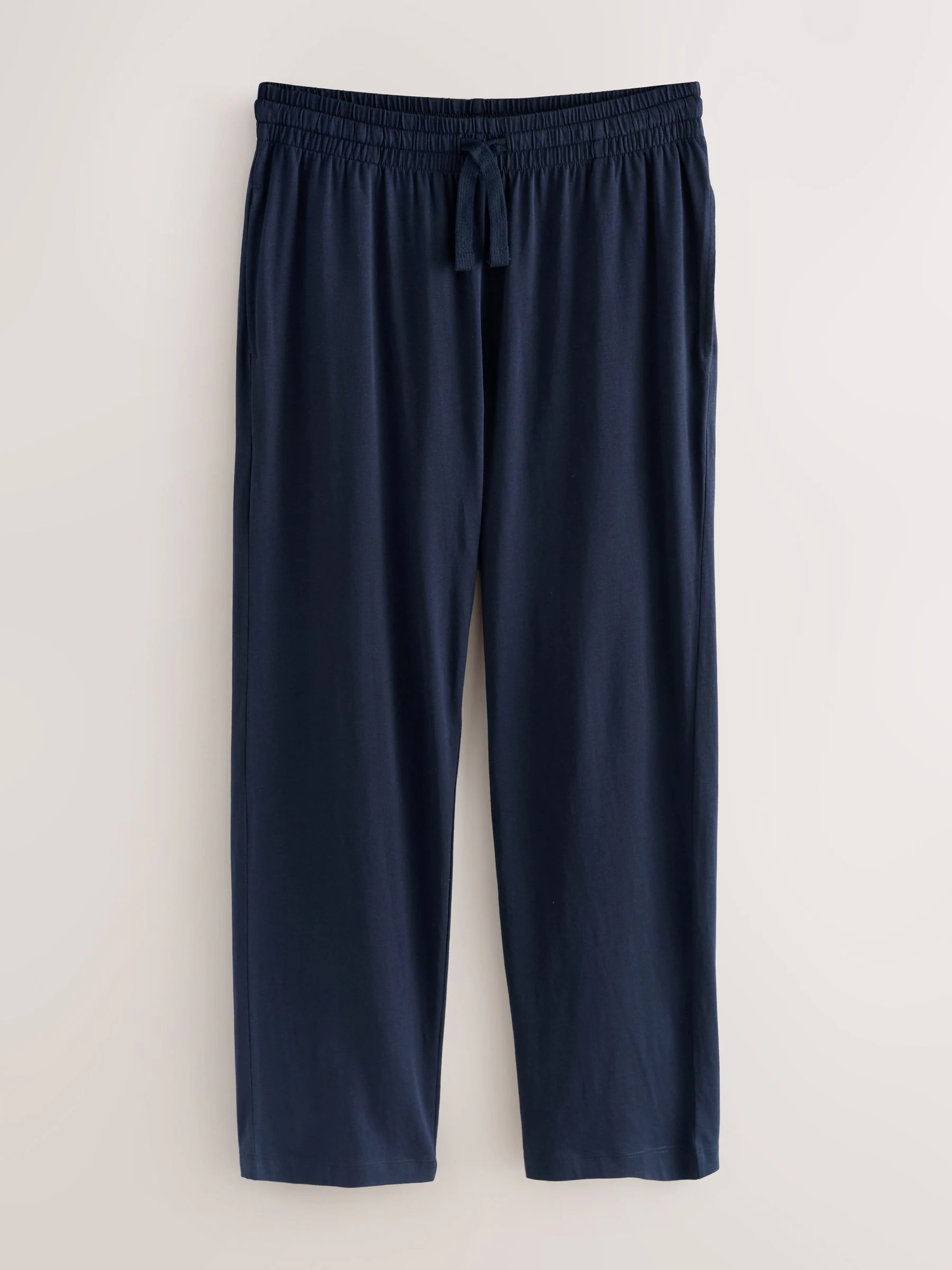 Bruin/marineblauw - Jersey pyjamaset met lange mouwen