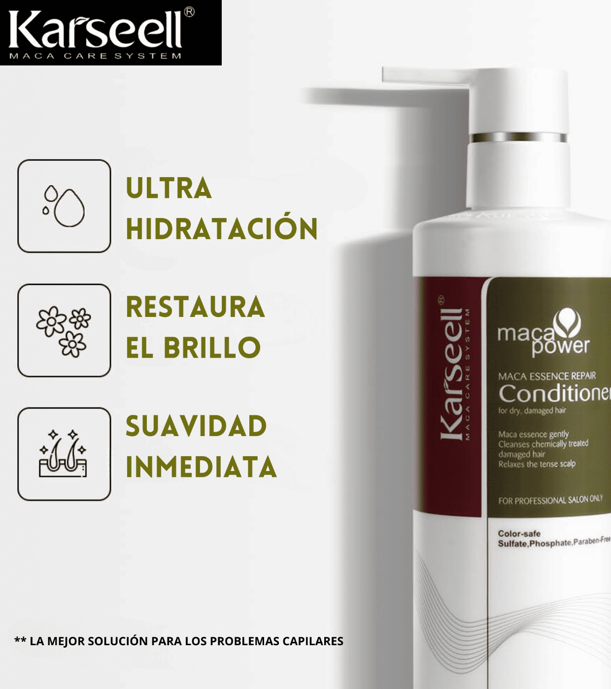 Karseell - *Maca Power* - Condicionador de reparação intensiva