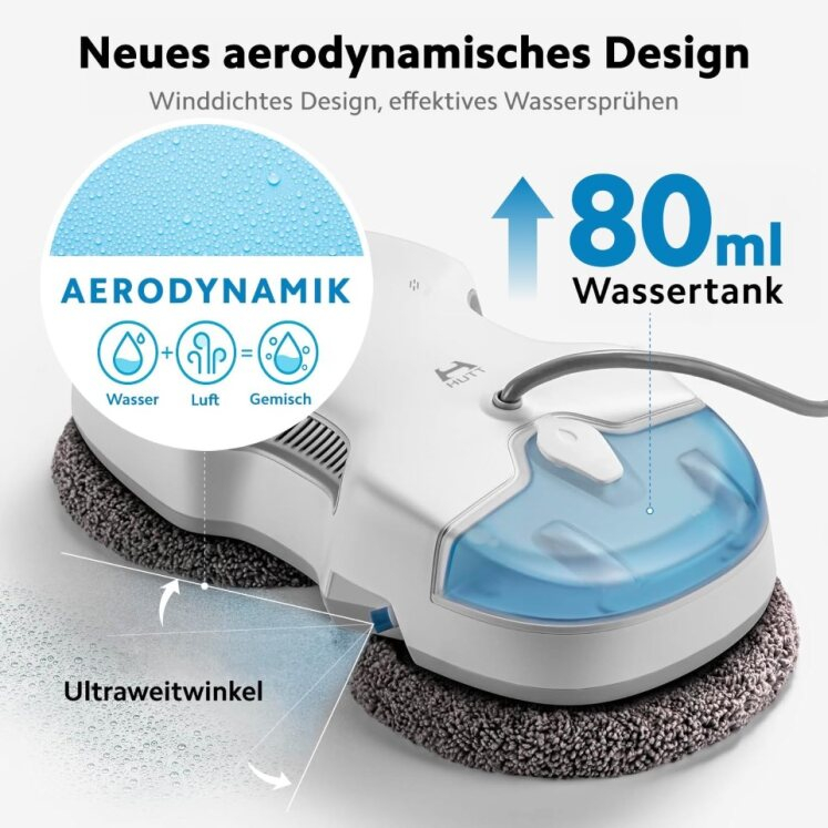 C7 Elektrischer Fenster Putz Roboter Automatischer Scheiben Glas Reiniger - Weiss