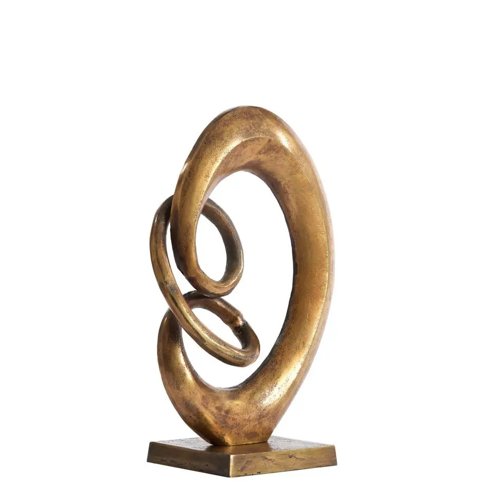 Ornament Eddy - Antiek Brons - 20x20x34cm