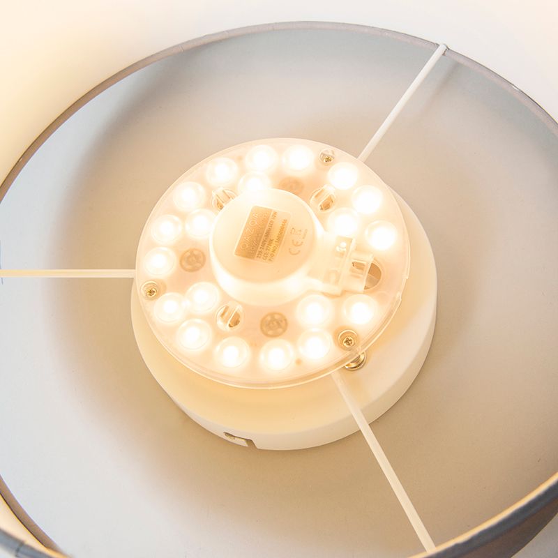 Plafondlamp blauw 30 cm incl. LED - Drum LED