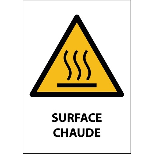 Signalétique de danger - Surface chaude - W017 - ISO 7010