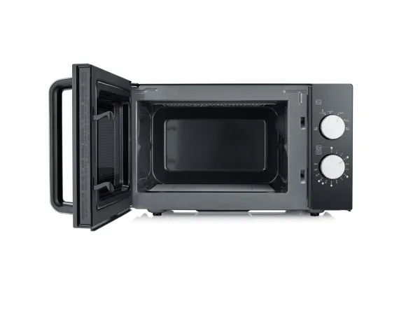 SEVERIN MW 7762 - Mikrobølgeovn med grill - 20 liter - 800 W - sort/rustfrit stål