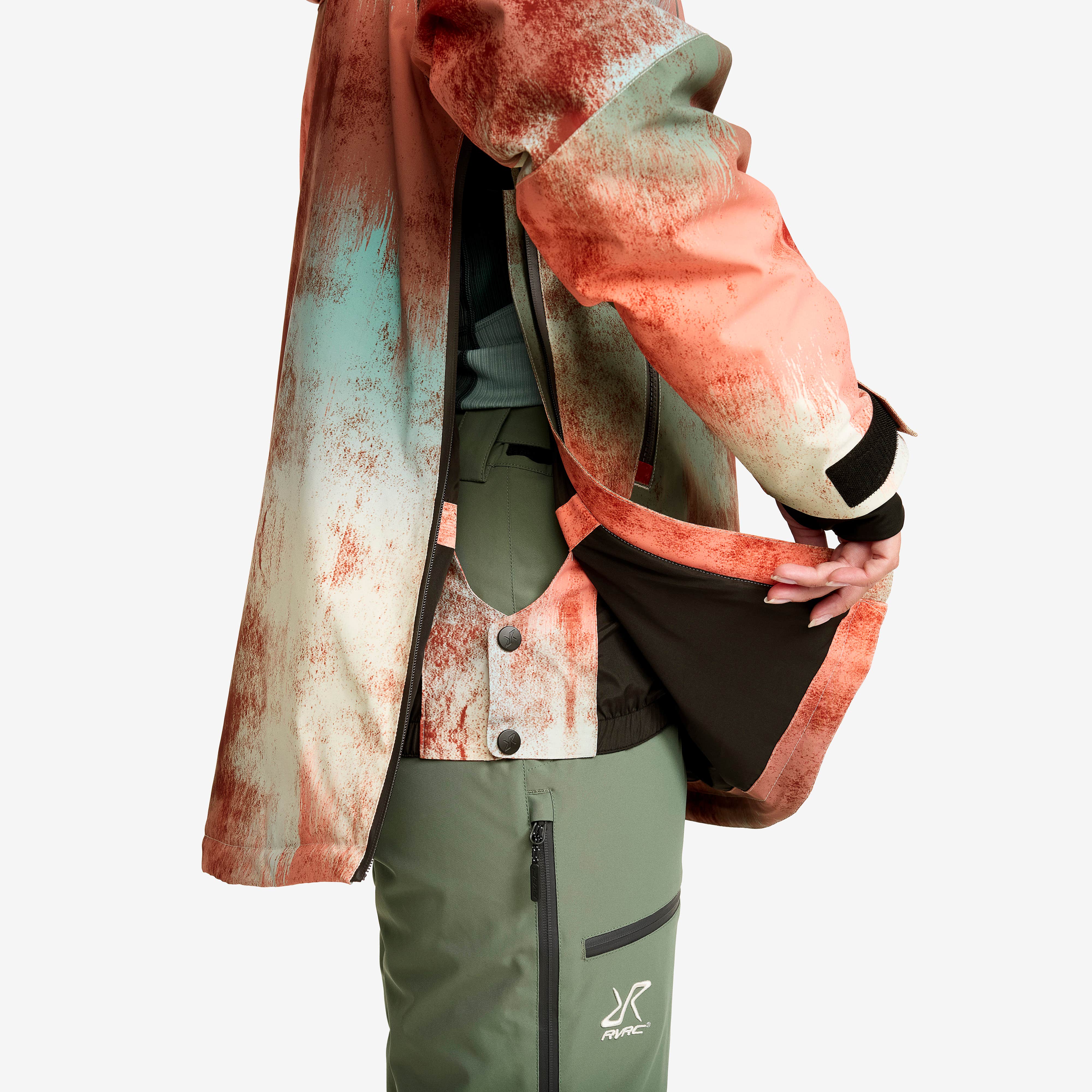 Halo 2L Insulated Ski Anorak Dame Bruschetta/Dusty Green