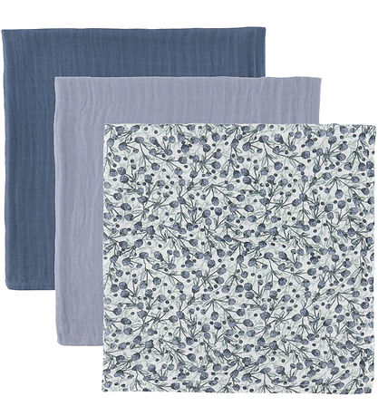 Sebra Spucktücher - 3er-Pack - 75x75 cm - Blue Olive/Forest Lake