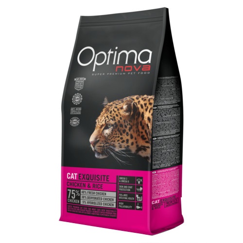 Ração para gatos Optima Nova Exquisite com Frango e Arroz