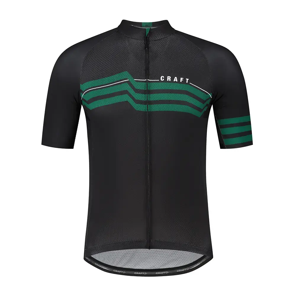 Craft LMTD 3.0 Fietsshirt Korte Mouwen Zwart/Groen Heren