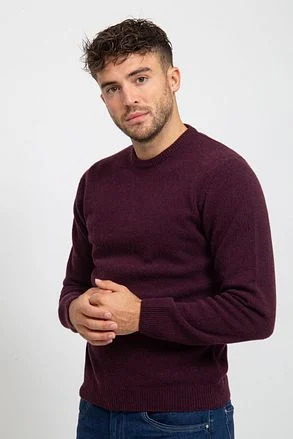 Suitable Pullover Wol O-Hals Bordeaux LMBS-O-23 kl 30411 Raspberry kopen