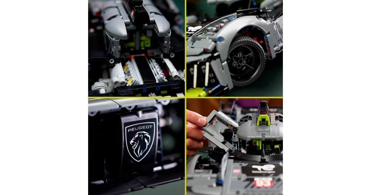LEGOTechnic - PEUGEOT 9X8 24H Le Mans Hybrid Hypercar Constructiespeelgoed  (42156)