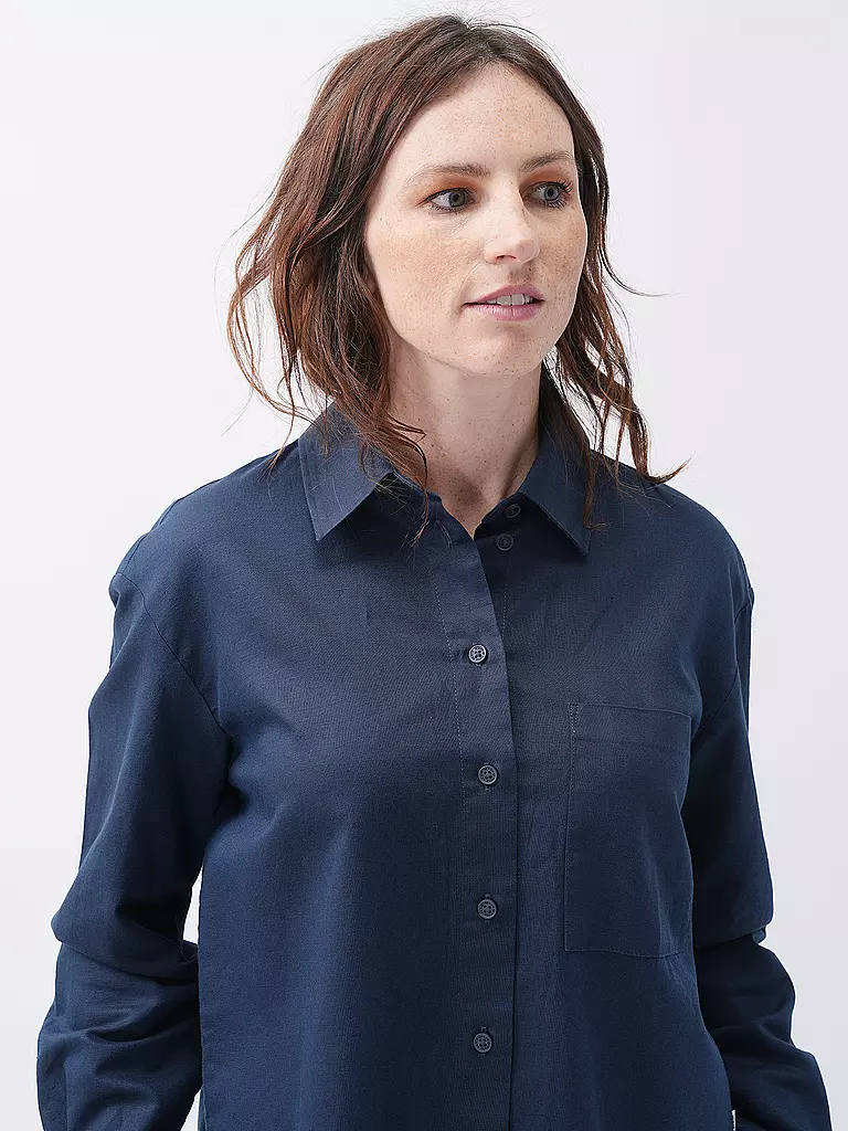 MARC O' POLO DENIM Hemdbluse  dunkelblau