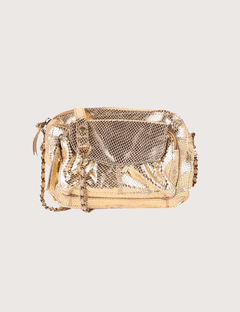 PIECES SAC À BANDOULIÈRE SMALL NAINA GOLD