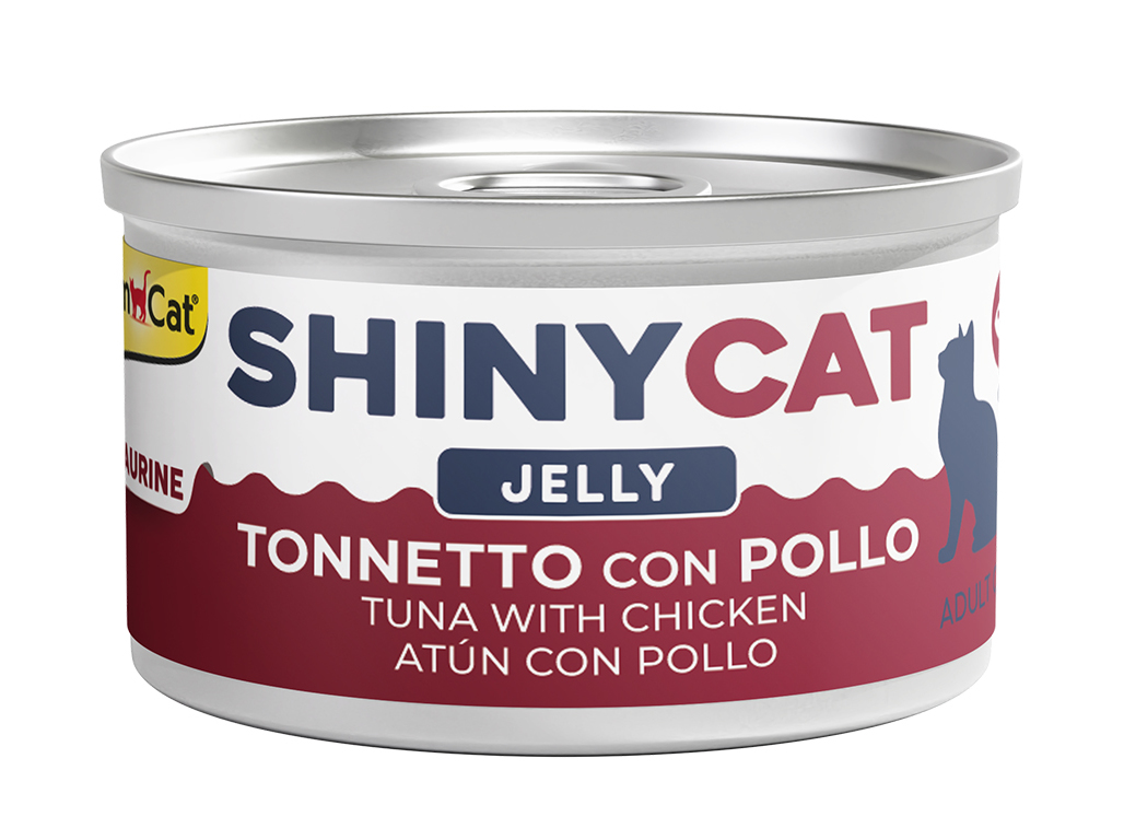COMIDA HÚMIDA PARA GATO GIMCAT GELEIA ATUM / FRANGO 70G