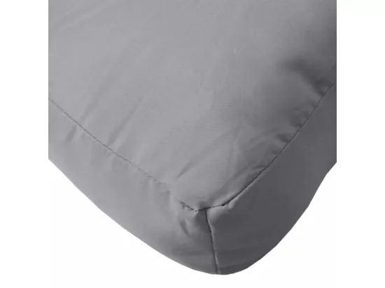 Coussins de palette 3 pièces gris tissu oxford