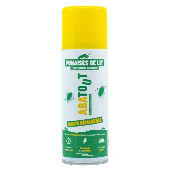 Abatout Laque Anti-Punaises de Lit Spécial Infestation Fogger 150ml