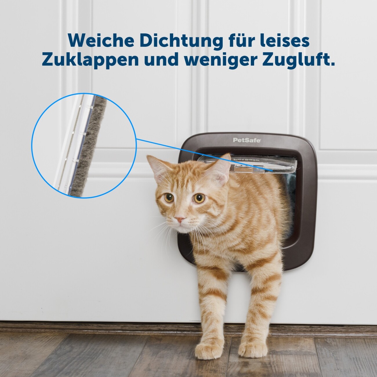 PetSafe Katzenklappe mit manueller Verriegelung, Braun