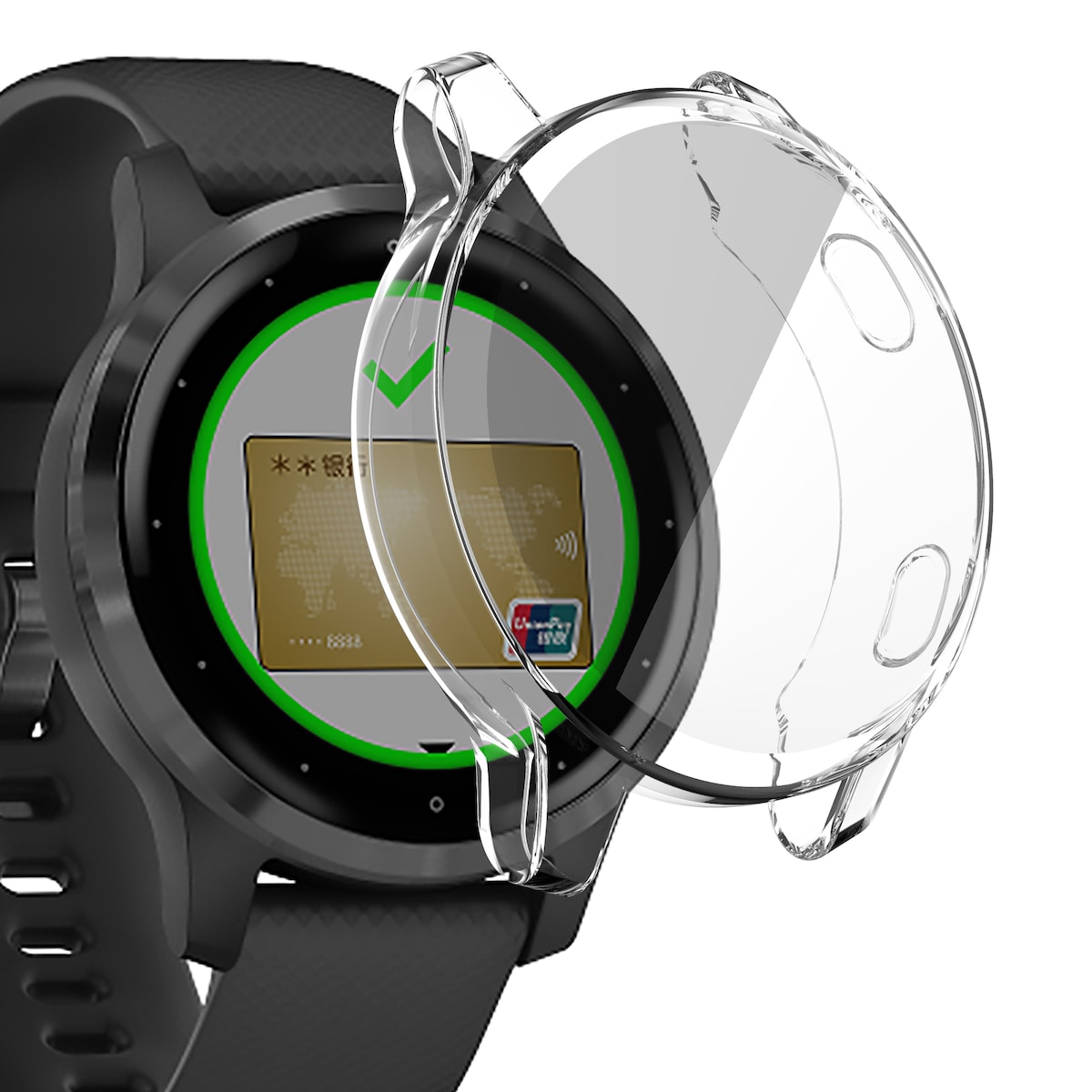 Klokkekasse / skall til Garmin Vivoactive 4S 40 mm Transparent