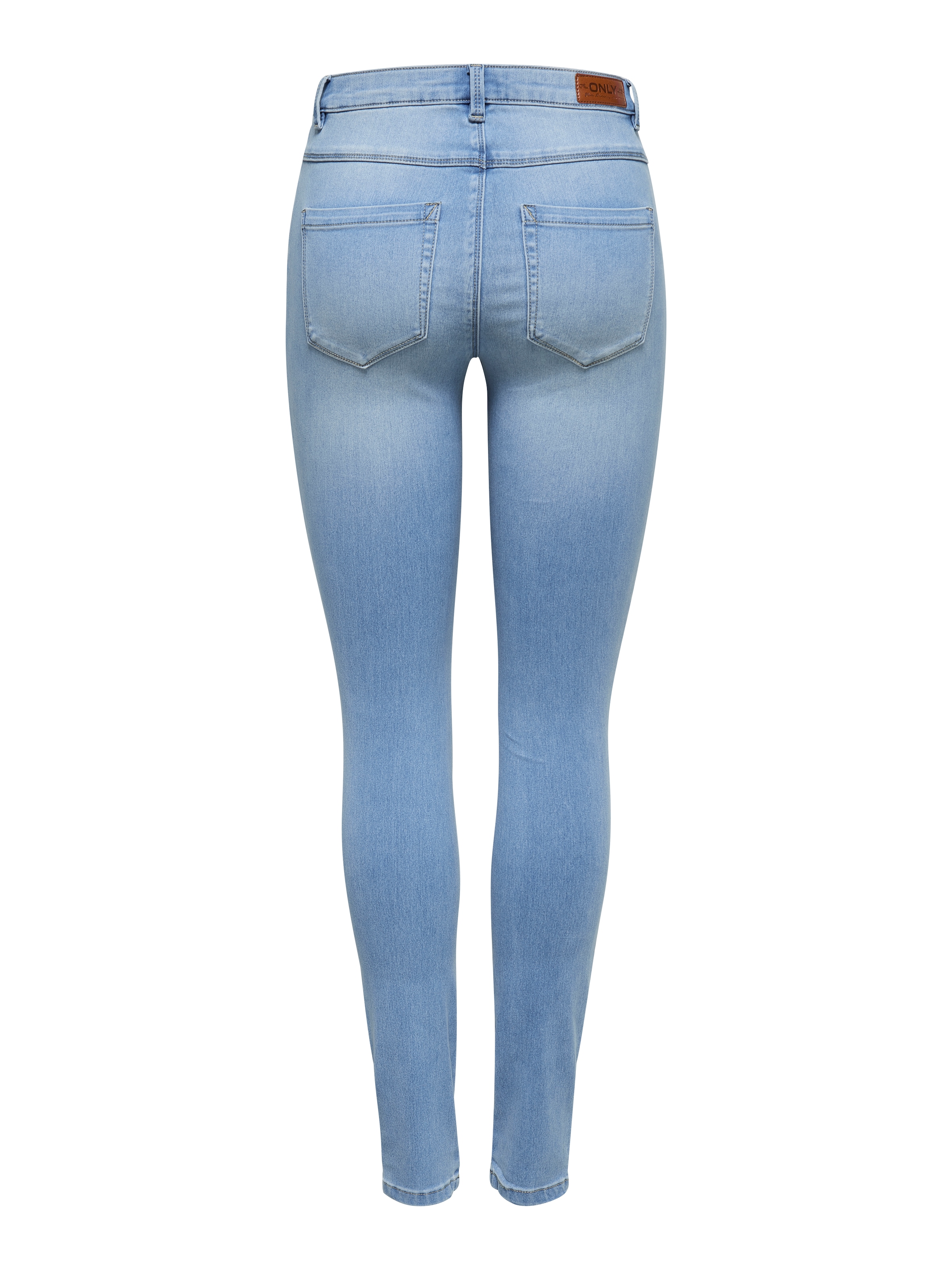 ONLY High-waist-Jeans »ONLROYAL – Skinny-Jeans mit hoher Taille und Abriebeffekt«, skinny fit, casual, Denim, Baumwollmischung, Eingrifftaschen