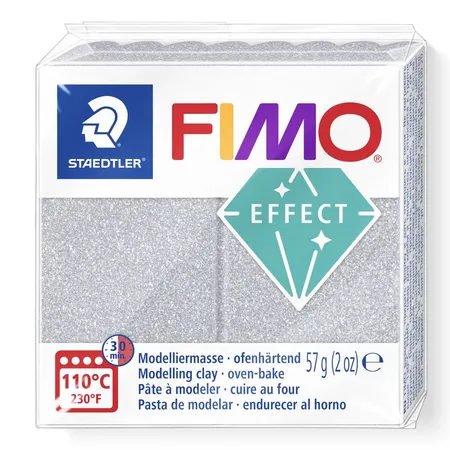 STAEDTLER® Modelliermasse Fimo effect glitter silber