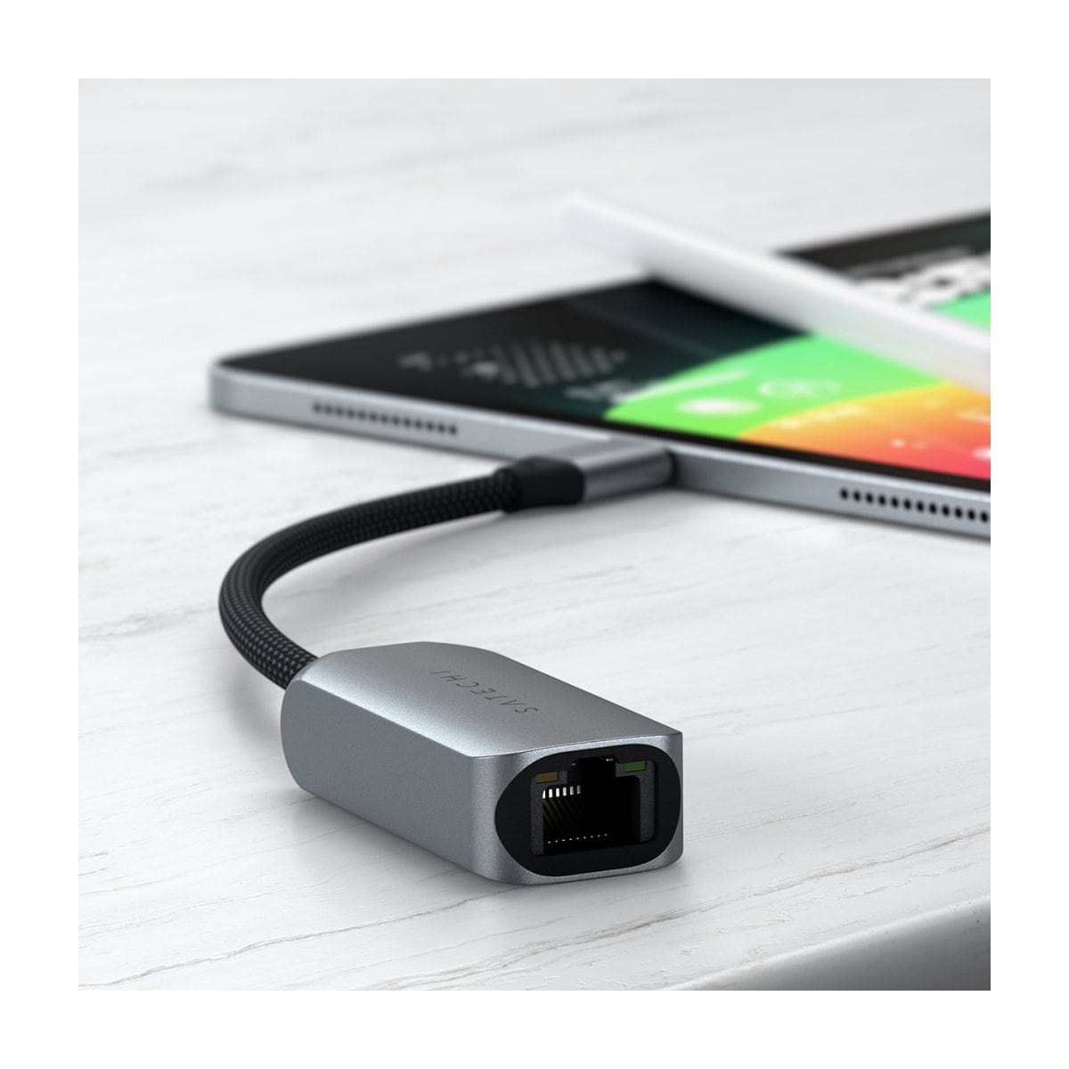 Satechi USB-C - nettverkskabel (grå)