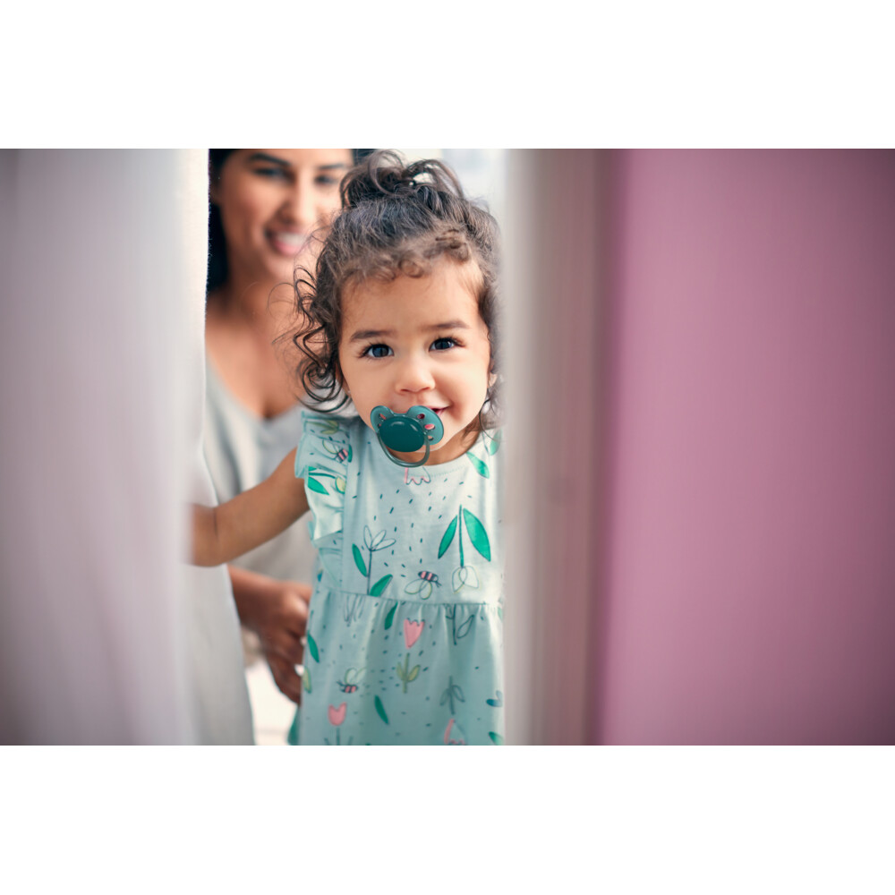 Philips Avent Fopspeen Ultra Soft 6-18 mnd Blauw Geel2 stuks