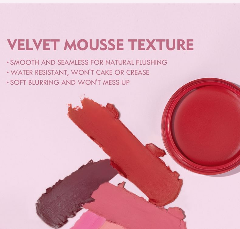 Pudaier - Matte Cream Blush - 9 kleuren
