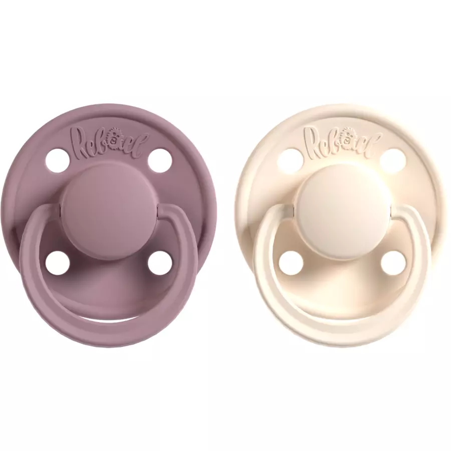 Rebael Schnuller 2er-Pack 0-6 M Mono PlumChampagne