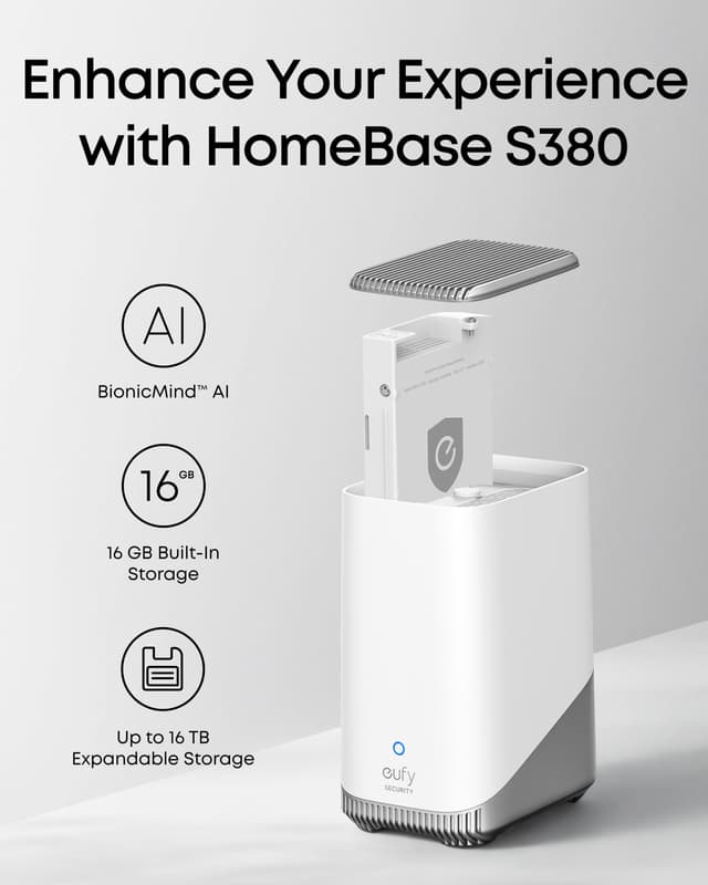 Eufy eufyCam E40 sikkerhedskamera + HomeBase 3 (2-pak)