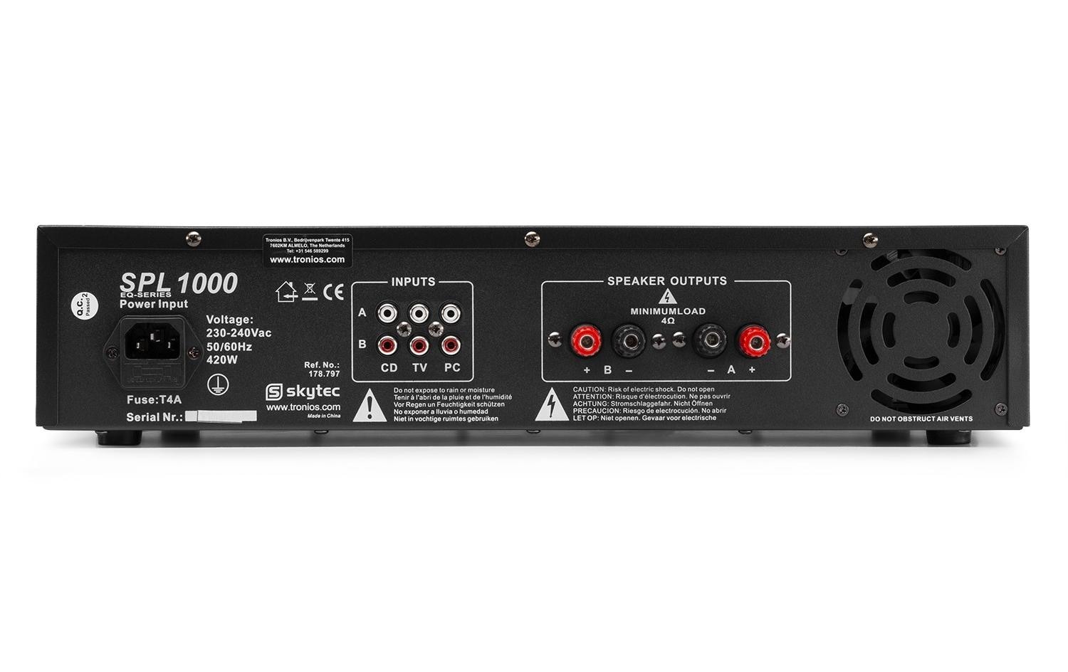 Endstufe SPL 1000<br>Endstufe mit 2x 500 Watt