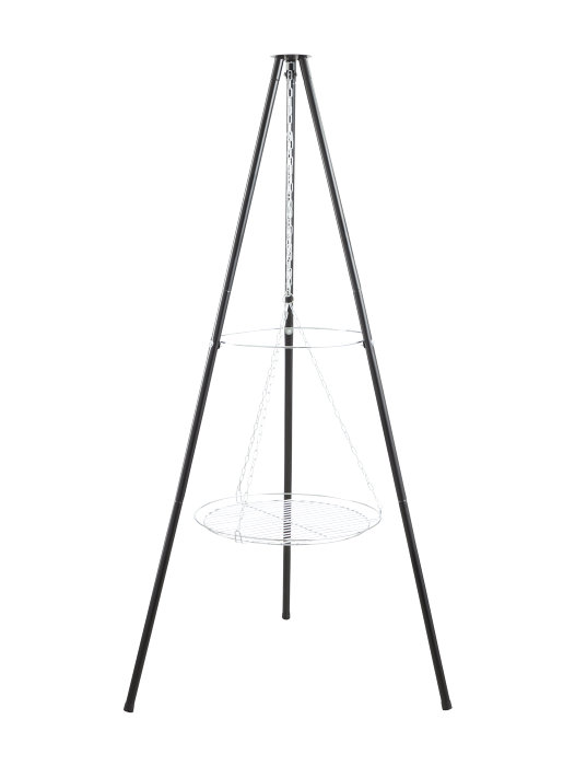 Bålsted tripod med bålfad og rist - Grillexpert
