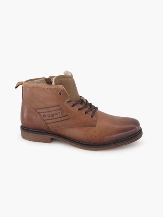 bugatti Schnür-Stiefelette Cognac