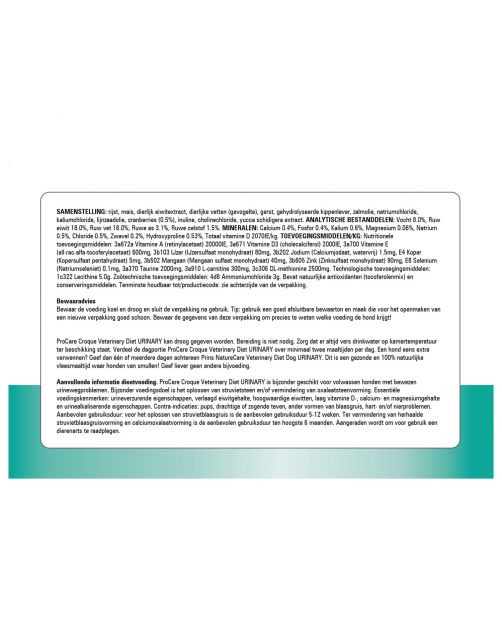 Prins Procare Croque Diet Urinary - Hondenvoer
