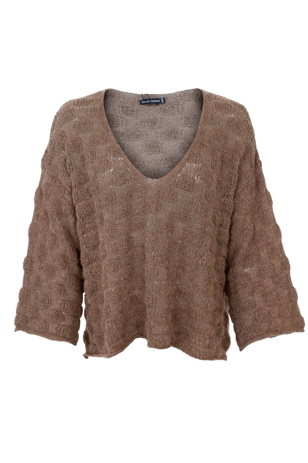 Black Colour Bcharris V-Neck Jumper taupe