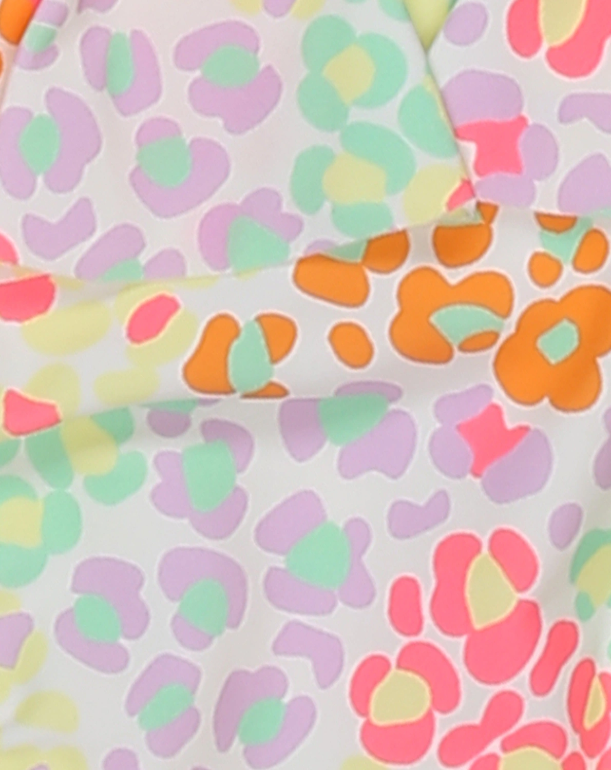 Bikini FLOWER PRINT in white pebble
