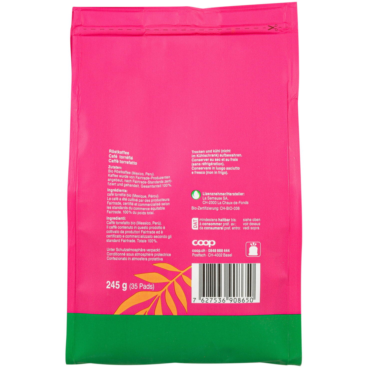 Naturaplan Bio Espresso Pads 35 Stück