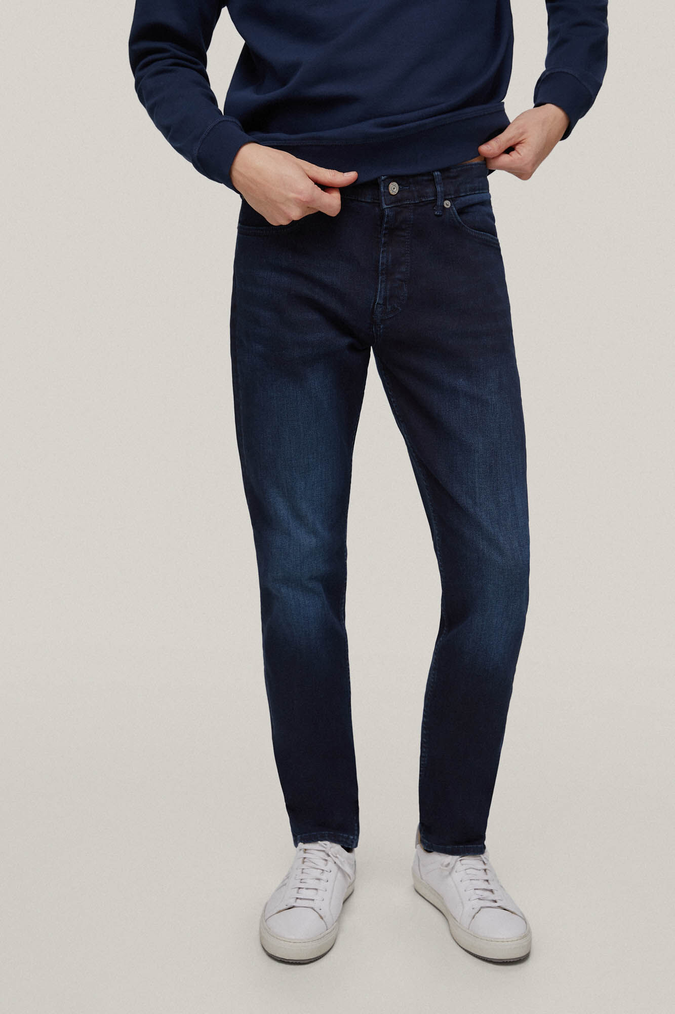 Calça jeans slim fit - Azul
