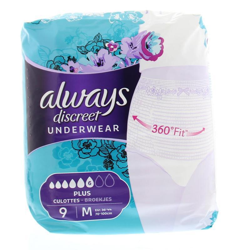 Always Discreet Underwear Broekjes Maat M 9st