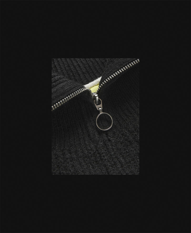 JJXX JXGILLY DIVERSE CARDIGAN KNIT LN Black//moonbeam neck piping