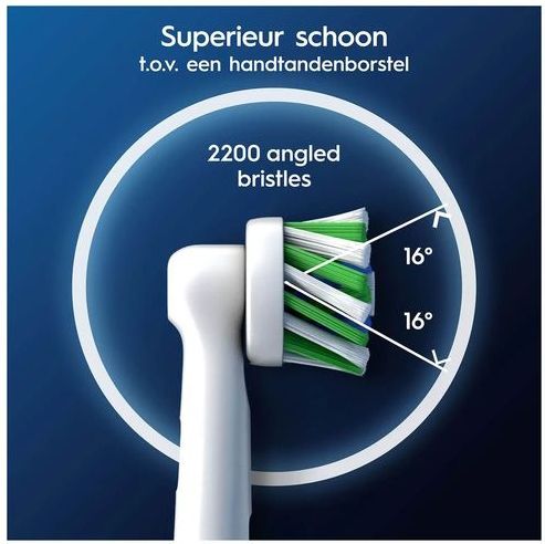 Oral-B Cross Action Pro - Opzetborstels - Met CleanMaximiser Technologie - 4 Stuks