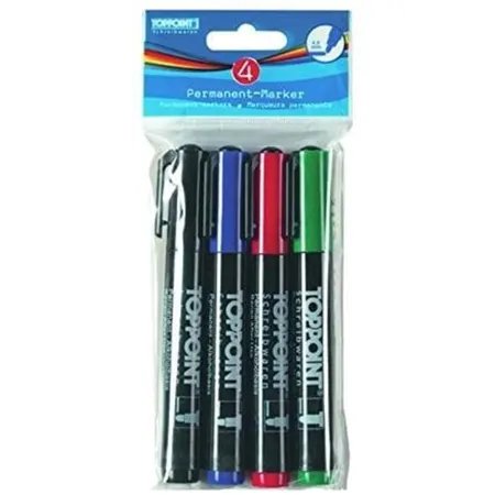 Stylex Toppoint Permanent Marker 4 Stück