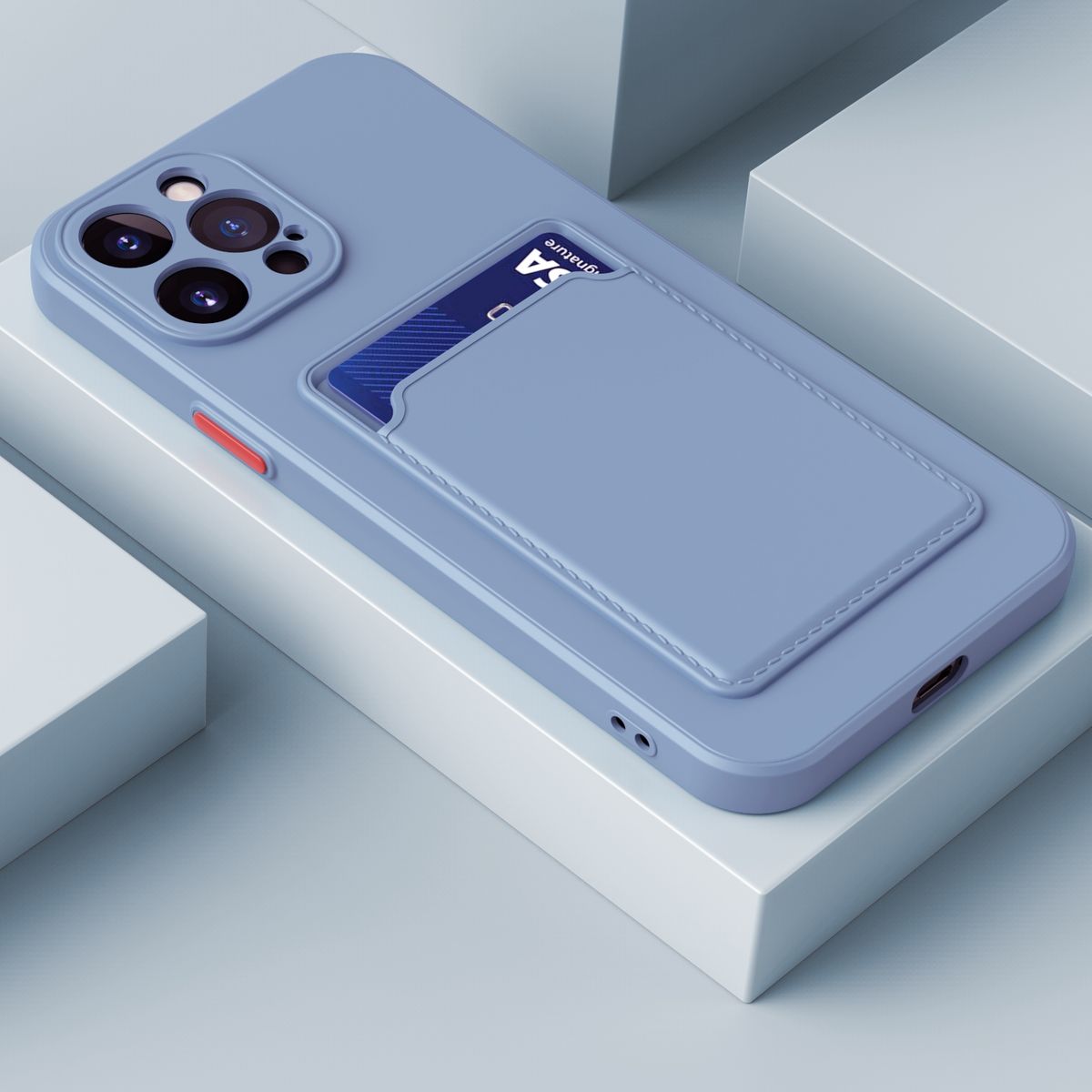 Schutz Handy Hülle für Apple iPhone 15 Plus Case Back Cover Etuis Kartenfach Neu