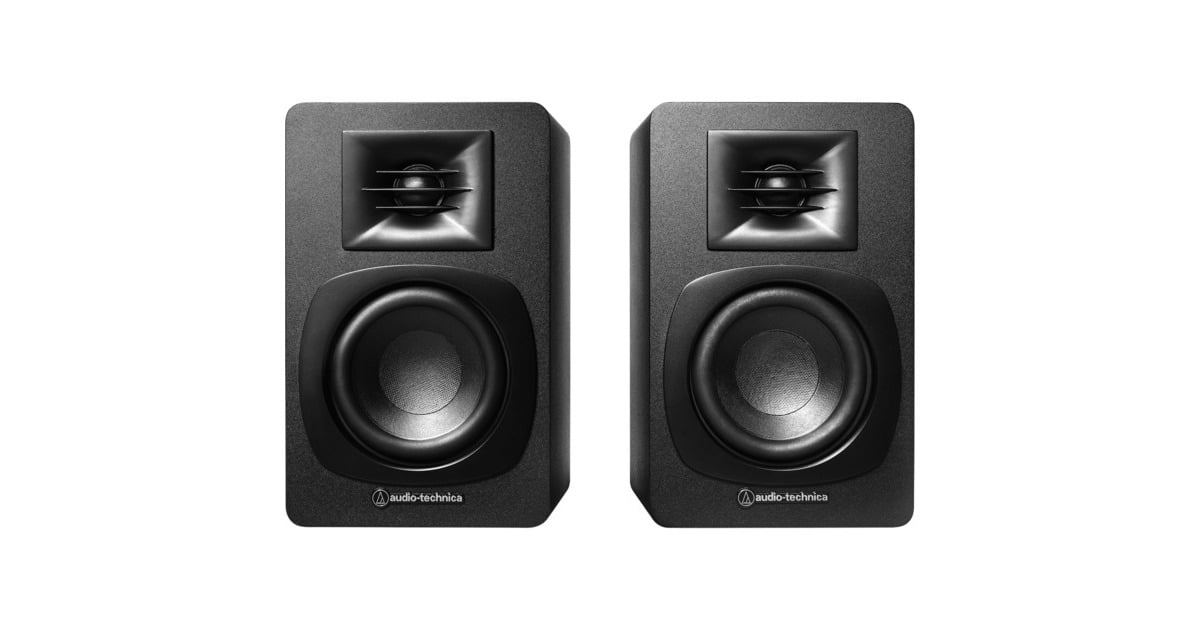 Audio-TechnicaAT-SP3X Actieve boekenplankspeakers luidspreker  (Zwart, Bluetooth 5.3, RCA)