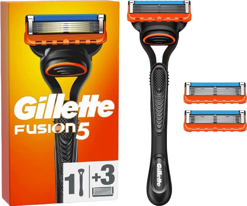 Gillette Fusion 5 - scheerapparaat + 3 navulmesjes