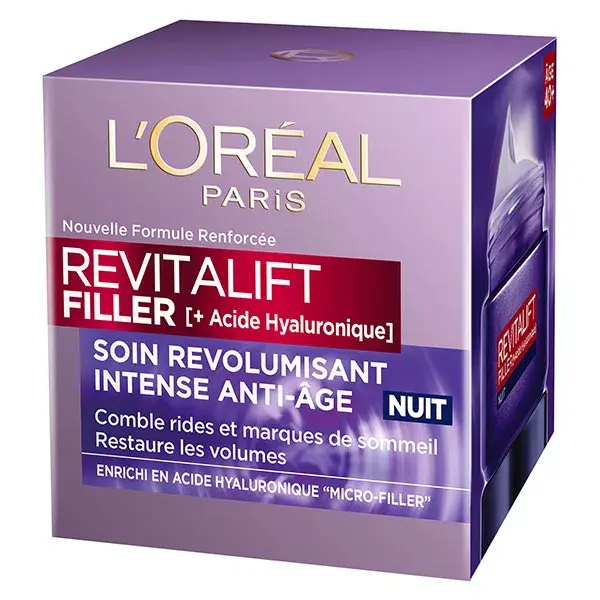 Creme Noturno Revitalift Filler + Ácido Hialurônico L'Oréal Paris 50ml