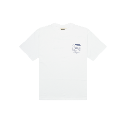 Woodbird Baine Noodle T-shirt, White, M