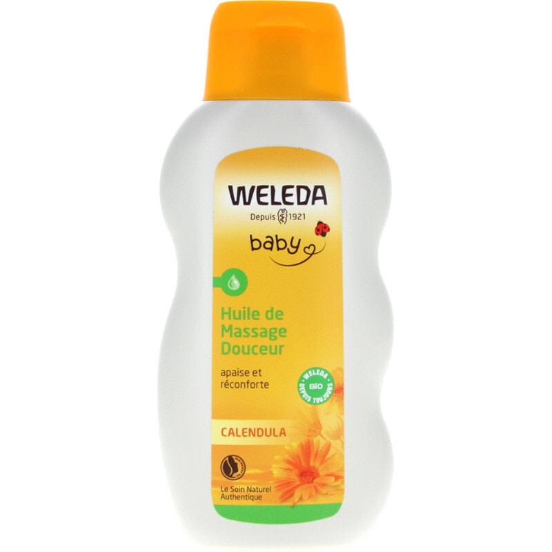 Huile de massage apaisante bio - Calendula - Bébé - 200 ml