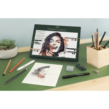 FABER-CASTELL Kit d'artiste Discovery, 17 pièces