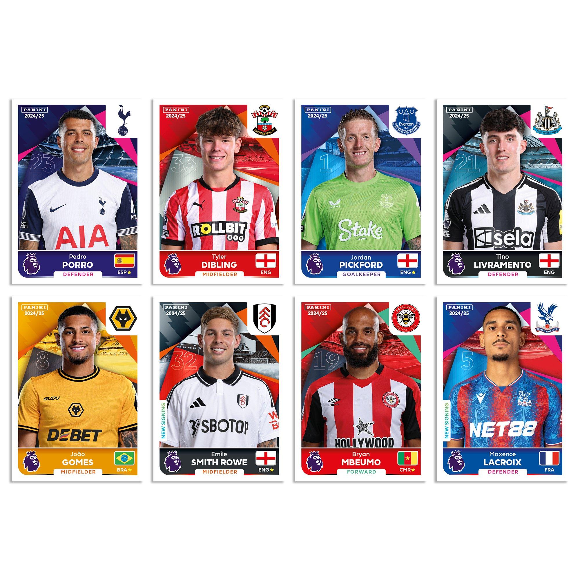 Panini Premier League 24 25 9 Pack Sticker Set