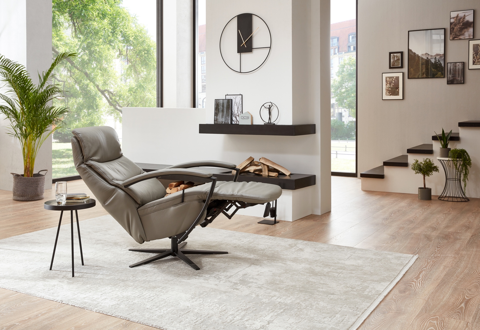 MONDO Relaxsessel CASIO Ergonomie MEDIUM grau