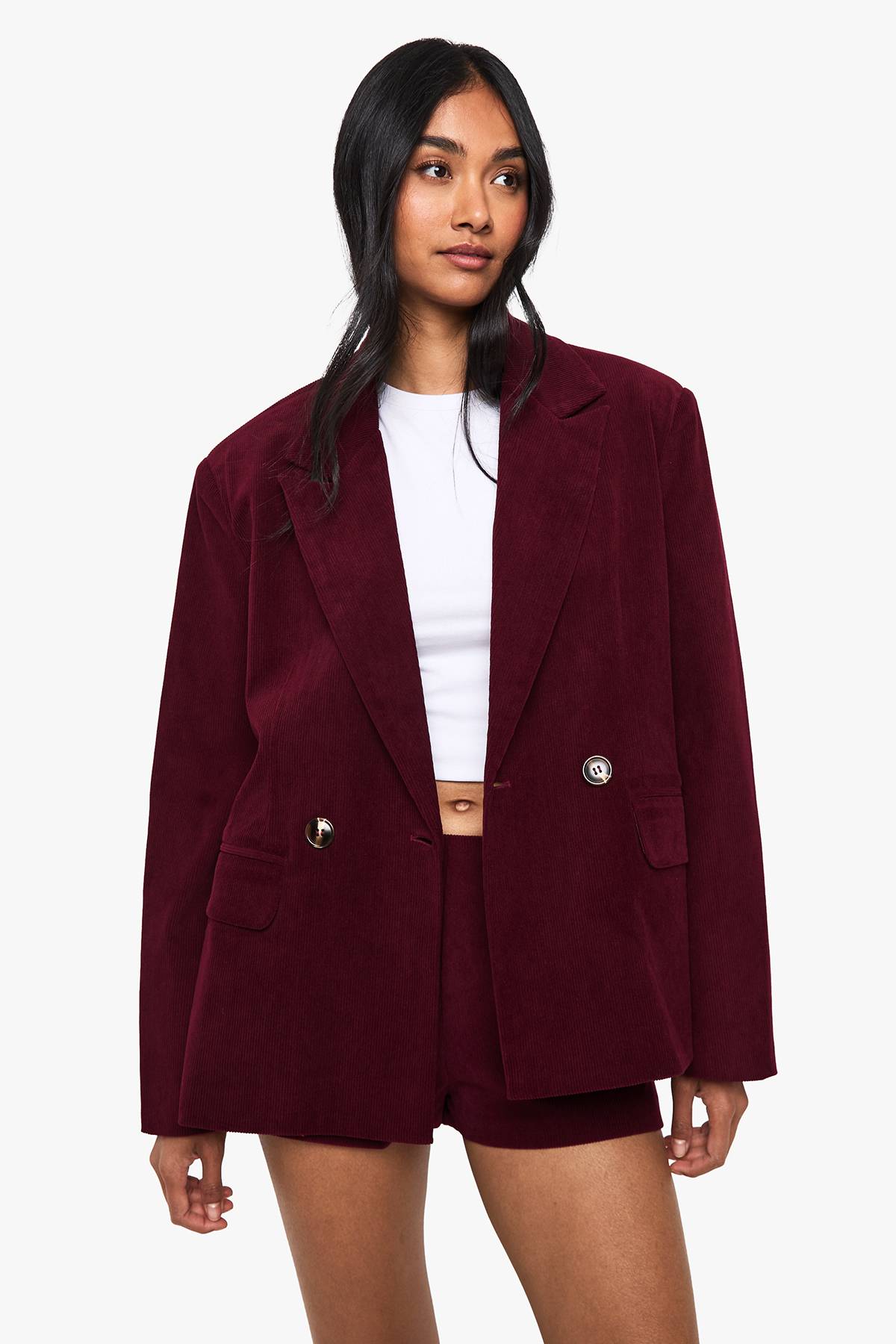 boohoo Blazer sur mesure Courdoroy
