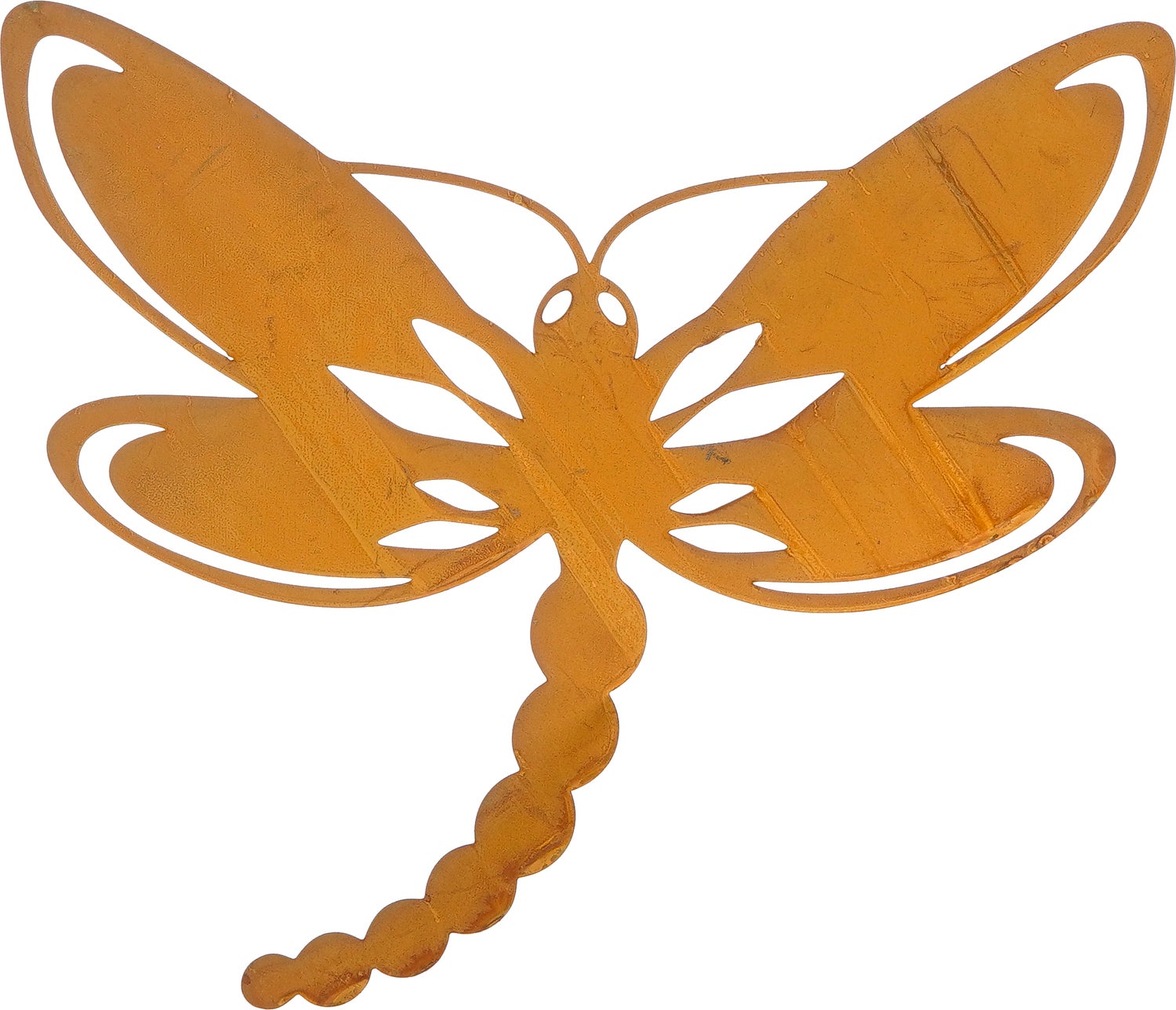 Mica Decorations wanddecoratie vlinder Kirian oranje 36 x 0,5 x 38 cm
